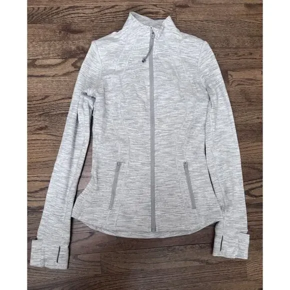 Lululemon Jacket Womens 6 Gray Define Zip Wee Are From Space Nimbus Battleship - Picture 3 of 6